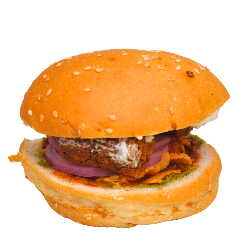 Kothimbir Vadi Burger