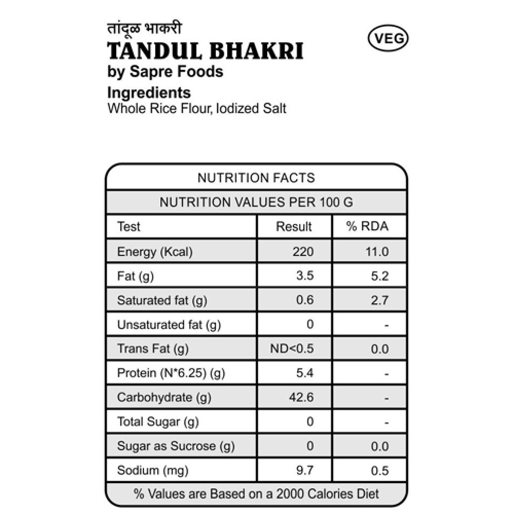 Tandul (Rice) Bhakari (Pack of 5)